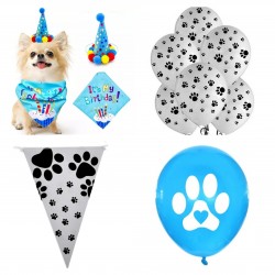 19-delige honden verjaardag set It's My Birthday blauw