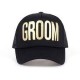 Groom to Be cap zwart met gouden letters