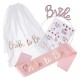 4-delige Bride to Be set rosé goud