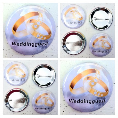 10 Buttons Sparkling Wedding Rings