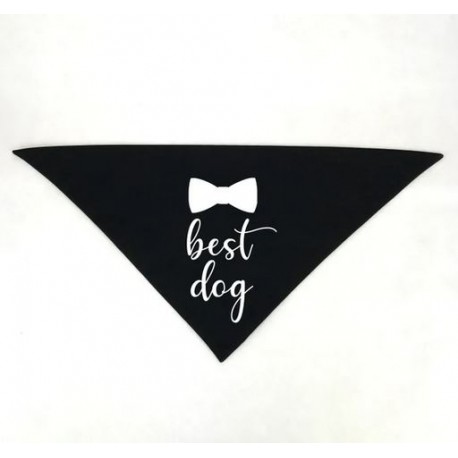 Honden bandana Best Dog zwart