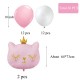 Fancy Cat roze goud wit 26-delig ballon pakket