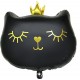 Folie ballon Cat Princess zwart