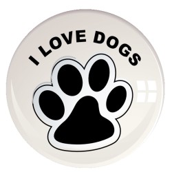 Button I Love Dogs
