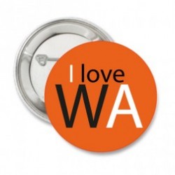  Button I love WA