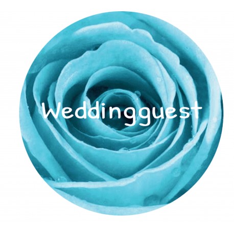 Button Weddingguest Turquoise Rose