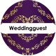 Button Arabic Theme Weddingguest purple gold white