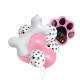 9-delige honden ballonnen decoratie set Puppy Love roze