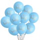 10 genderreveal ballonnen blauw met gouden tekst It's a Boy