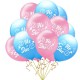 Ballonnen Gender reveal roze en blauw