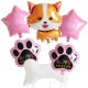 6-delige honden ballonnen set Cute Dog