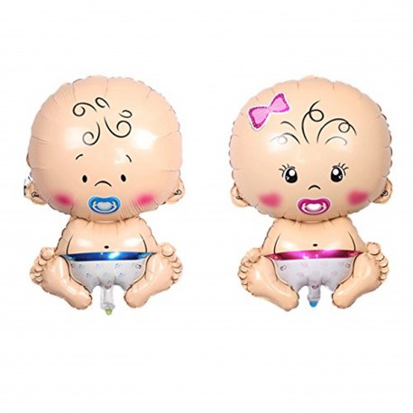 Folie ballonnen set Baby Boy en Girl