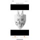 Honden bandana wit met in zwart de tekst She Said Yes