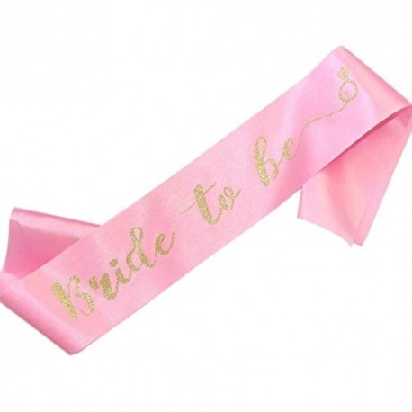 Sjerp Bride to Be roze met metallic gouden tekst