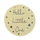 25 stickers Hello Little One Kraft