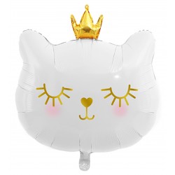 Folie ballon Cat Princess white