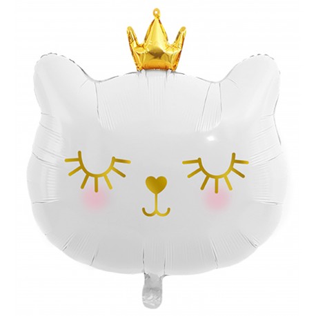 Folie ballon Cat Princess white