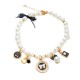 Honden of katten halsband/ketting met parels, strass en bedels