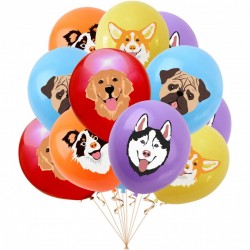 Happy Birthday Dogs verjaardag ballonnen 10 stuks