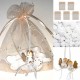 5 Organza zakjes sparkle rose gold met gelukspoppetje engeltje en elk 15 hartvormige mini pepermuntjes