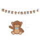 33-delige set We Can Bearly Wait met slingers, ballonnen, taart en cupcake toppers