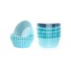 8 cupcake prikkers Baby Boy blauw met 8 blauwe cupcake bakjes