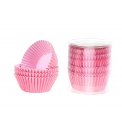 Cupcake bakjes roze 100 stuks