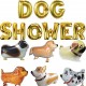 Folie ballon letters Dog Shower goud