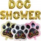 Folie ballon letters Dog Shower goud