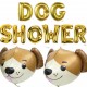 Folie ballon letters Dog Shower goud