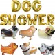 Folie ballon letters Dog Shower goud inclusief 6 grote airwalker honden ballonnen
