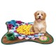 Honden activiteiten en snuffelmat fleece en anti slip bruin