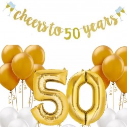 Jubileum set goud Cheers to 50 Years 22-delig