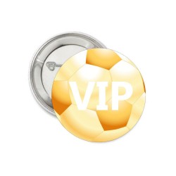 Button Voetbal VIP goud 