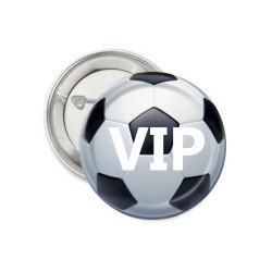 Button Voetbal VIP zwart 