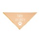 Honden bandana Baby Security de luxe geel met wit