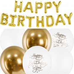 Ballonnen set Happy Birthday to You 19-delig