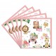 Jungle thema Safari servetten pink