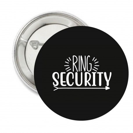 Button Ring Security met of zonder eigen tekst