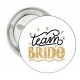 Button Team Bride goud met zwart