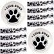 16-delige set met 8 honden armbanden en 8 magneten I Love Dogs