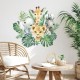 Grote muur- of deur stickerset 4 Jungle Animals