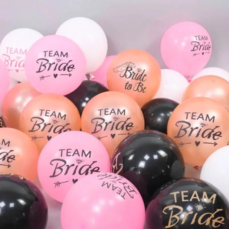 Ballonnen mix Bride to Be en Team Bride 20-delig