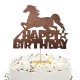 9-delige paarden taart en cupcake topper set