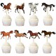 9-delige paarden taart en cupcake topper set