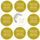 9 Buttons Bride to Be en Team Bride wit en goud