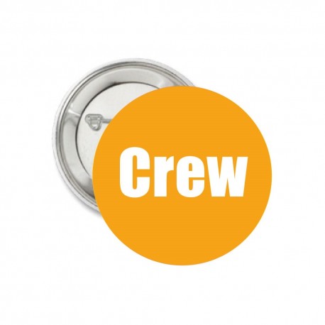 Oranje button CREW