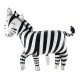 Grote folie ballon Jungle Zebra