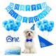 17-delige honden verjaardags set Happy Birthday blauw