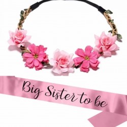 Big Sister to Be sjerp en haarband roze